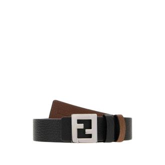 Fendi Cintura Rev PS3 - Heren - Riemen - Zwart - 90 CM - Leer - Accessoires