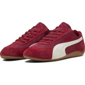 Puma Speedcat Nylon Sneaker in Dark Crimson/Puma White at Nordstrom, Size 10.5