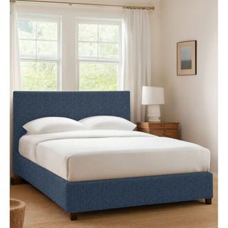 Talamo Italia Cama Individual Dagenham, Desenfundable, Made In Italy, Azul