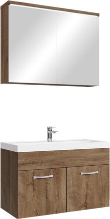 Badplaats Conjunto De Muebles De Ba&ntilde;o Paso 02 80 X 40 Cm - Roble Marr&oacute;n