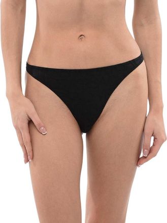Versace Black Logo Bikini Bottom Swimwear