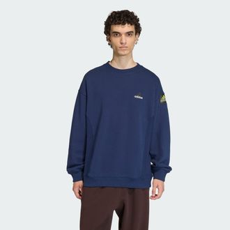 adidas Mens adidas adidas EQUIPMENT RIB CREWNECK SWEATSHIRT