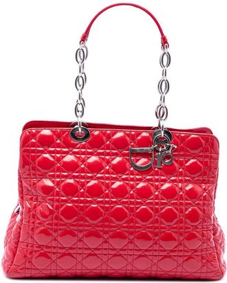 Dior Pre-owned Dior Large Patent Cannage Soft Zipped Lady Dior Shopping Tote Ladies UTQQ3AM5JOEBQWK0