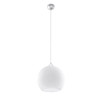 Sollux Lighting L&aacute;mpara de techo blanco acero, vidrio alt. 120 cm