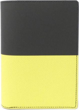 Herm&egrave;s Lime Yellow Epsom Leather Leather Bill Wallet (Bi-Fold) (Pre-Owned)