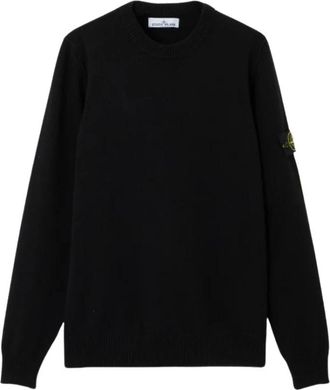 Stone Island Maille Col Rond - Heren - Ronde hals truien - Blauw - L - Wol - Truien & Vesten
