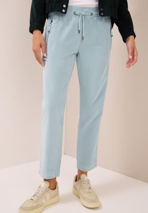 Cecil Cordhose CECIL Style Tracey, Damen, Gr. XXL (46), L&auml;nge 28, blau (light mint blau), Web, Obermaterial: 98% Baumwolle, 2% Elasthan. Futter: 100% Baumwo
