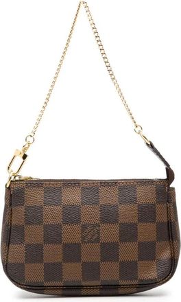 Louis Vuitton Pre-owned Mini Bags, female, Brown, Size: ONE SIZE Pre-owned Chain Handle Mini Bag