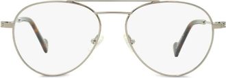 Moncler Occhiali con montatura stile pilota - Argento