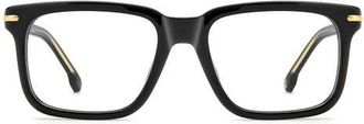 Carrera 54mm Rectangular Optical Glasses in Black at Nordstrom