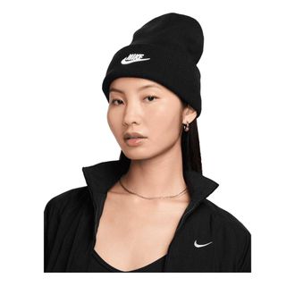 Nike Unisex Volwassen Futura Peak Beanie (Zwart/Wit)