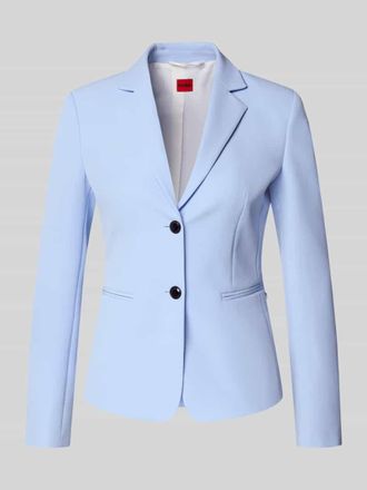 HUGO BOSS Regular Fit Kurzblazer in Hellblau, Gr&ouml;&szlig;e 32
