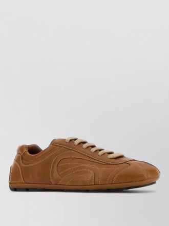 Prada nappa leather low-top sneakers