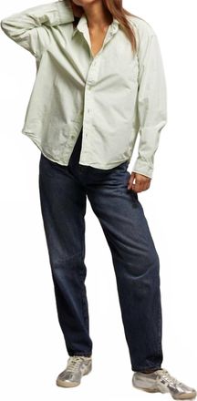 perfectwhitetee James Button Down Shirt In Pistachio
