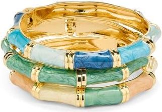Natasha Set of 3 Hingle Bracelets in Multi at Nordstrom Rack
