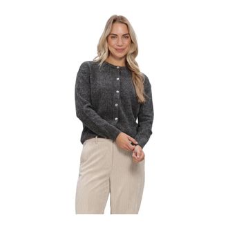 Lina Locchi Ll-Berber Cardigan - Dames - Truien - Grijs - Maat: M Mohair