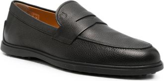 Tod's Pebble-Grain Leather Loafer - Black