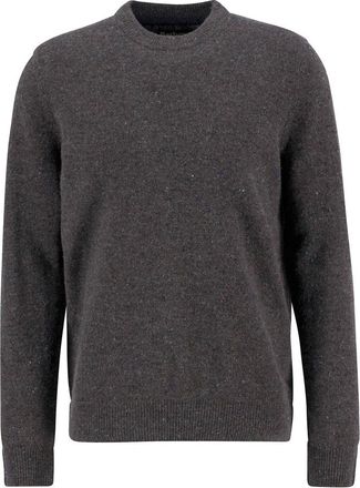 Barbour Tainsbury Crewneck - Heren - Ronde hals truien - Grijs - L - Wol - Truien & Vesten