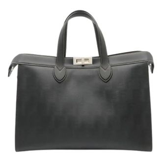 Fendi Pre-owned Bolso Tote Peekaboo ISee U de Piel - Pre-owned - Mujer - Negro - ONE SIZE