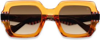 Etnia Barcelona Mambo No.10 OGBR Womens Sunglasses Orange Size 49