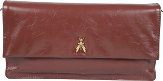 Patrizia Pepe Glossy Calf Leather Rectangular Crossbody Bag