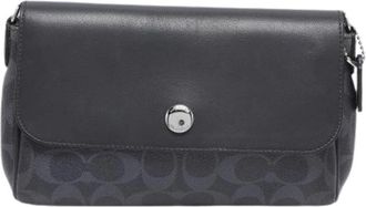 Coach Pre-owned Canvas Schoudertas - Dames - Vintage Schoudertas - Zwart - ONE Size - Vintage
