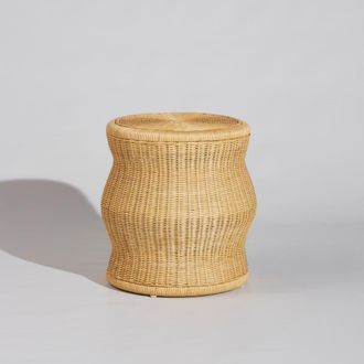 Maisons du monde Mesa auxiliar de rat&aacute;n