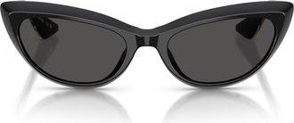 Oliver Peoples 0ov5621su Cat-Eye Sunglasses with Glossy Black Acetate Frame