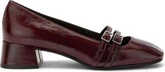 Carmens Rose Straps - Dames - Pumps - Rood - 41 EU - Leer - Schoenen