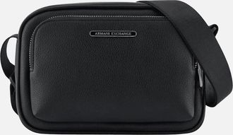 A|X Armani Exchange Mens Metal Logo Rectagular Bag - Black - Size: ONE size