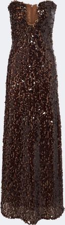 CHRISTOPHER ESBER Opaline sequined bustier gown