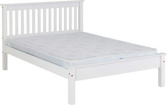 Seconique Seconique - Monaco 5 Feet Bed Low Foot End - L213 x W163 x H102.5 cm - White