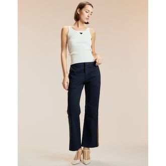 Cynthia Rowley Cotton Cropped Flared Pants