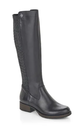 Rieker Faith 91 Riding Boot in Schwarz/Black/Schwarz at Nordstrom, Size 5-5.5Us