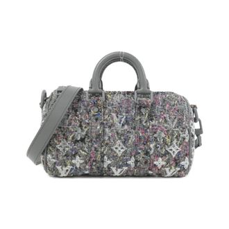 Louis Vuitton Gris Wool Felt Boston Bag (Pre-Owned)