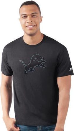 Starter Mens Starter Black Detroit Lions Prime Time T-Shirt in Heather Black at Nordstrom, Size Small