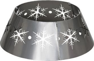HOMCOM Christmas Tree Base Cover With Hollow Snowflake Patterns Xmas Decoration | TJ Hughes