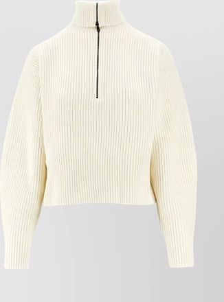 Max Mara wool cashmere half zip jumper