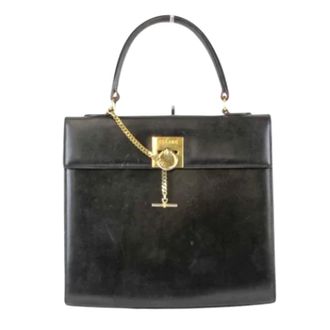 Celine Pre-owned Handbags, female, Black, Size: ONE SIZE Pre-owned Leather handbags