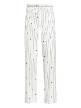 Dolce & Gabbana Pantaloni a righe - Bianco
