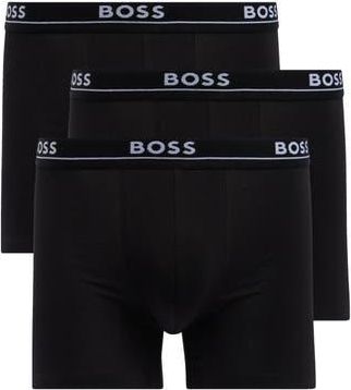 BOSS 3-Pack Essence Stretch Cotton Boxer Briefs in Black at Nordstrom Rack, Size X-Large