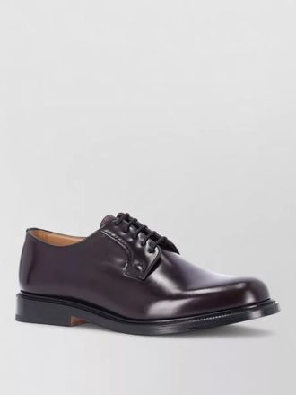 Churchs derby lace up leather sole shoes
