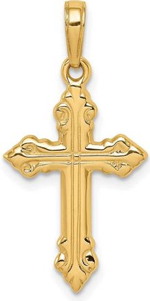 Diamond2Deal 10k Yellow Gold Cross Pendant