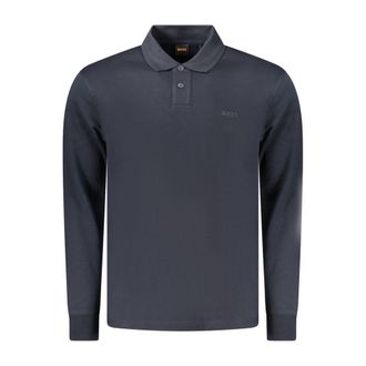 HUGO BOSS Blue Cotton Mens Mens Polo