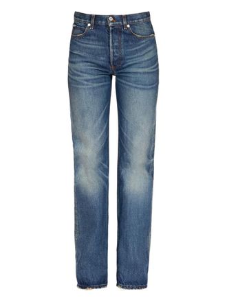 Ferragamo five pocket straight jeans - women - Cotton - 36 - Blue