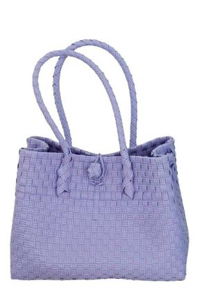 Pink Haley Zoe Recycled Plastic Woven Tote Small - Lavender in Purple at Nordstrom
