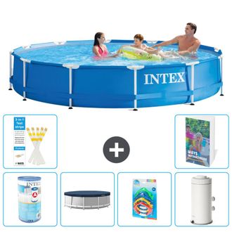 Intex Piscina Con Estructura Redonda - 366x76 Cm - 7-piezas S126