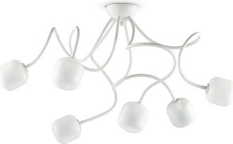 Ideal Lux Ideal Lux - Octopus - Lámpara de techo con brazos múltiples 6 luces Blanca