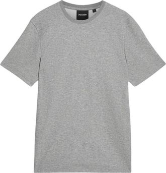 Lyle & Scott T-shirt met korte mouwen en ronde hals - Heren - T-shirts - Grijs - M - Katoen - Tops