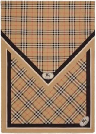 Burberry Winter Scarves, female, Beige, Size: ONE SIZE Burberry Scarfs